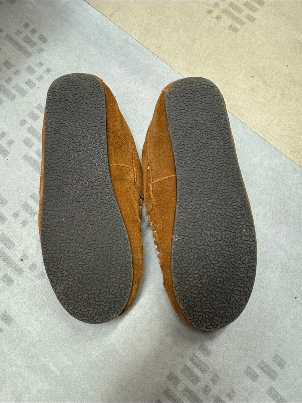 Mini Boden Kids Brown Dog Slip-On Slippers size 31 (toddler 12-13)